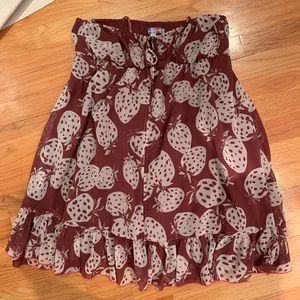 Urban Outfitters Strawberry Strapless Dress